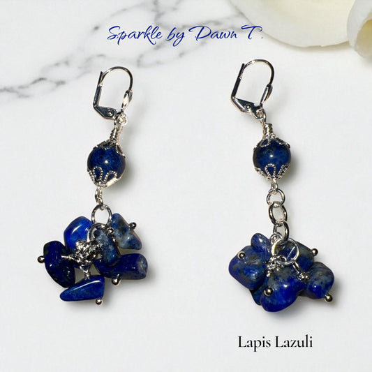 Blue Lapis Lazuli ChaCha Earrings