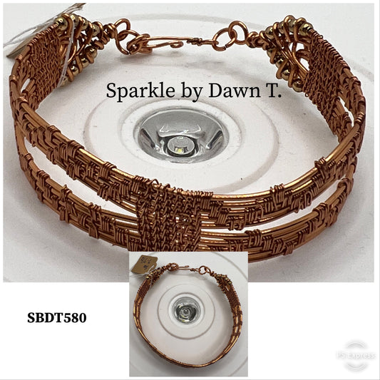 It's a Wrap Copper intricately wire woven Bracelet