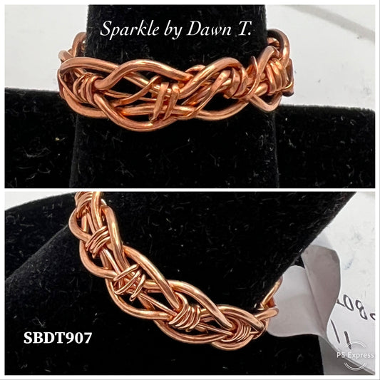 Copper Braided Ring