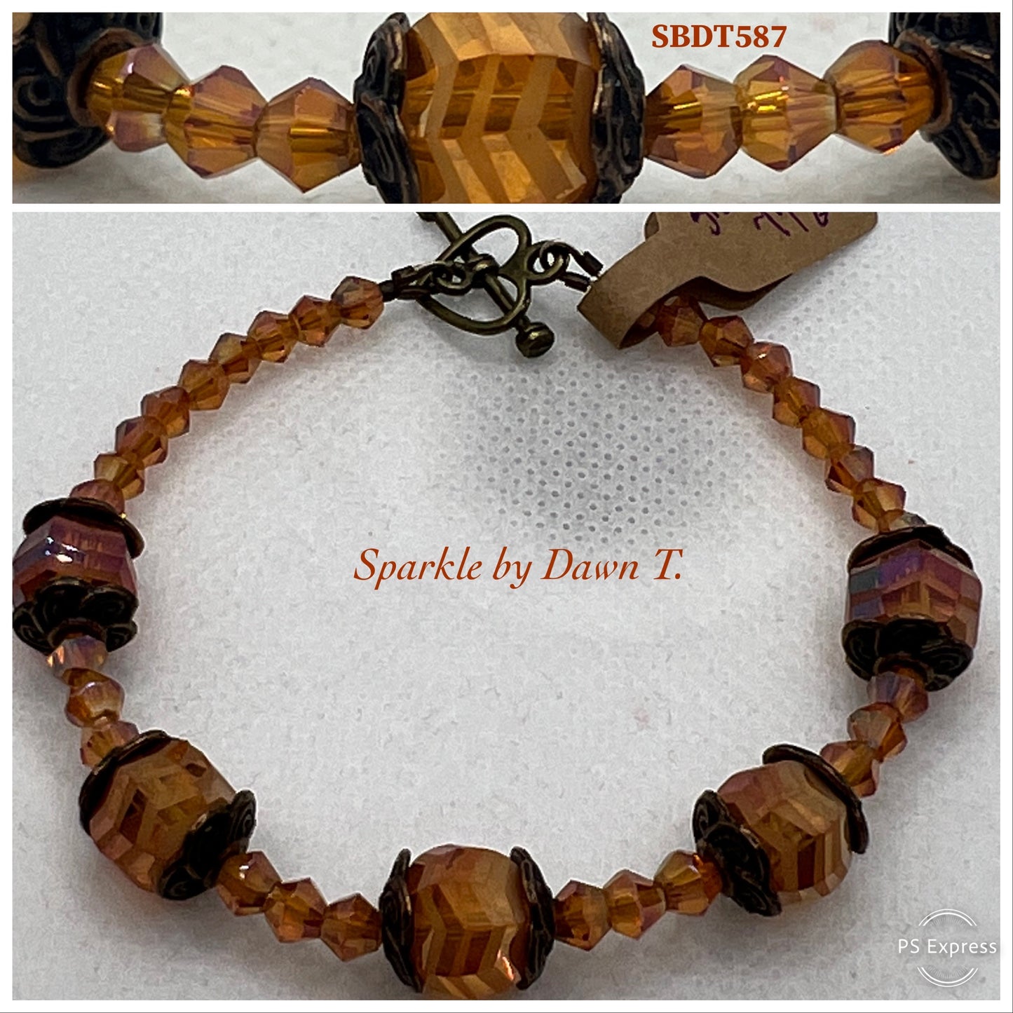 Carnelian, Topaz and Magma Bracelet