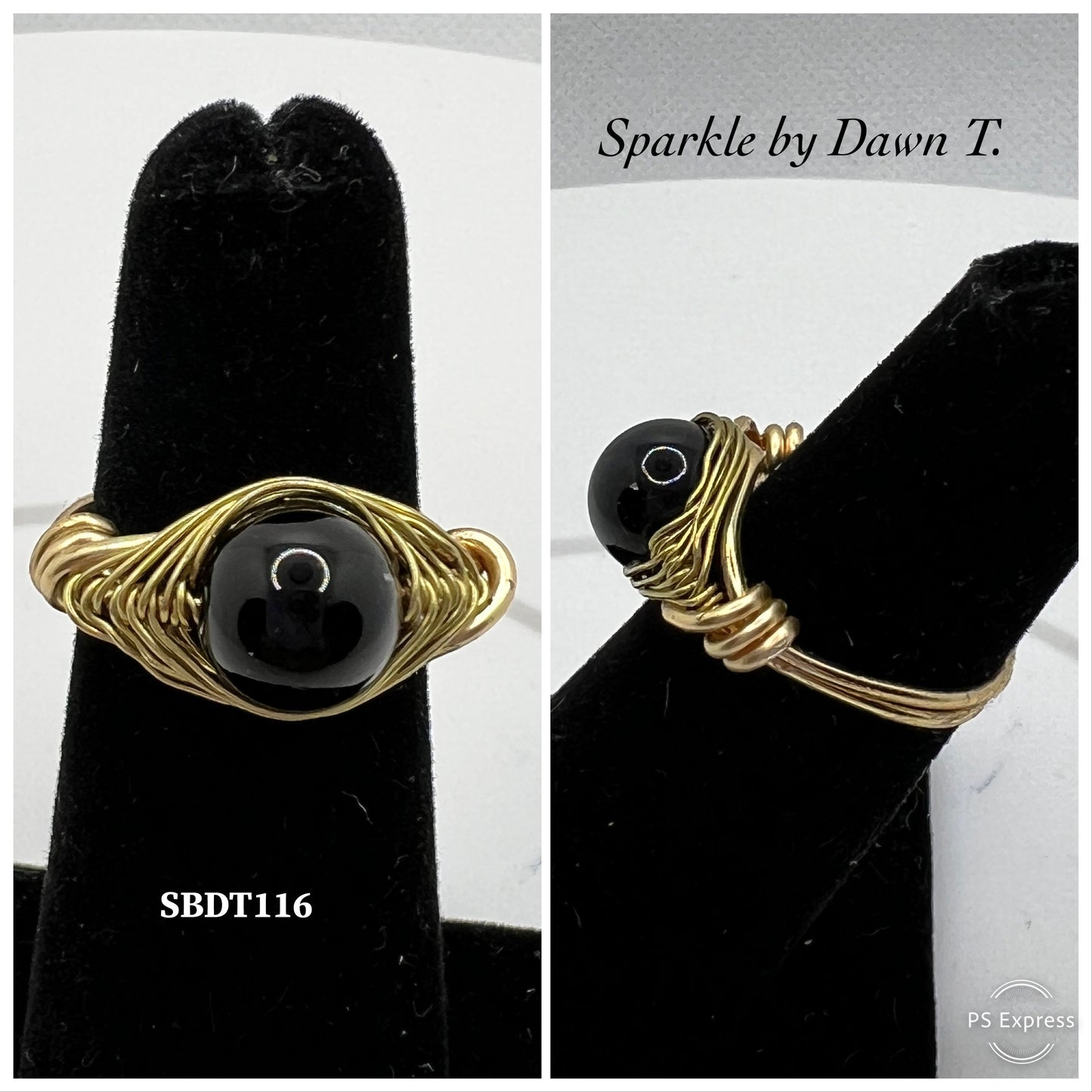 Black and Gold Ring