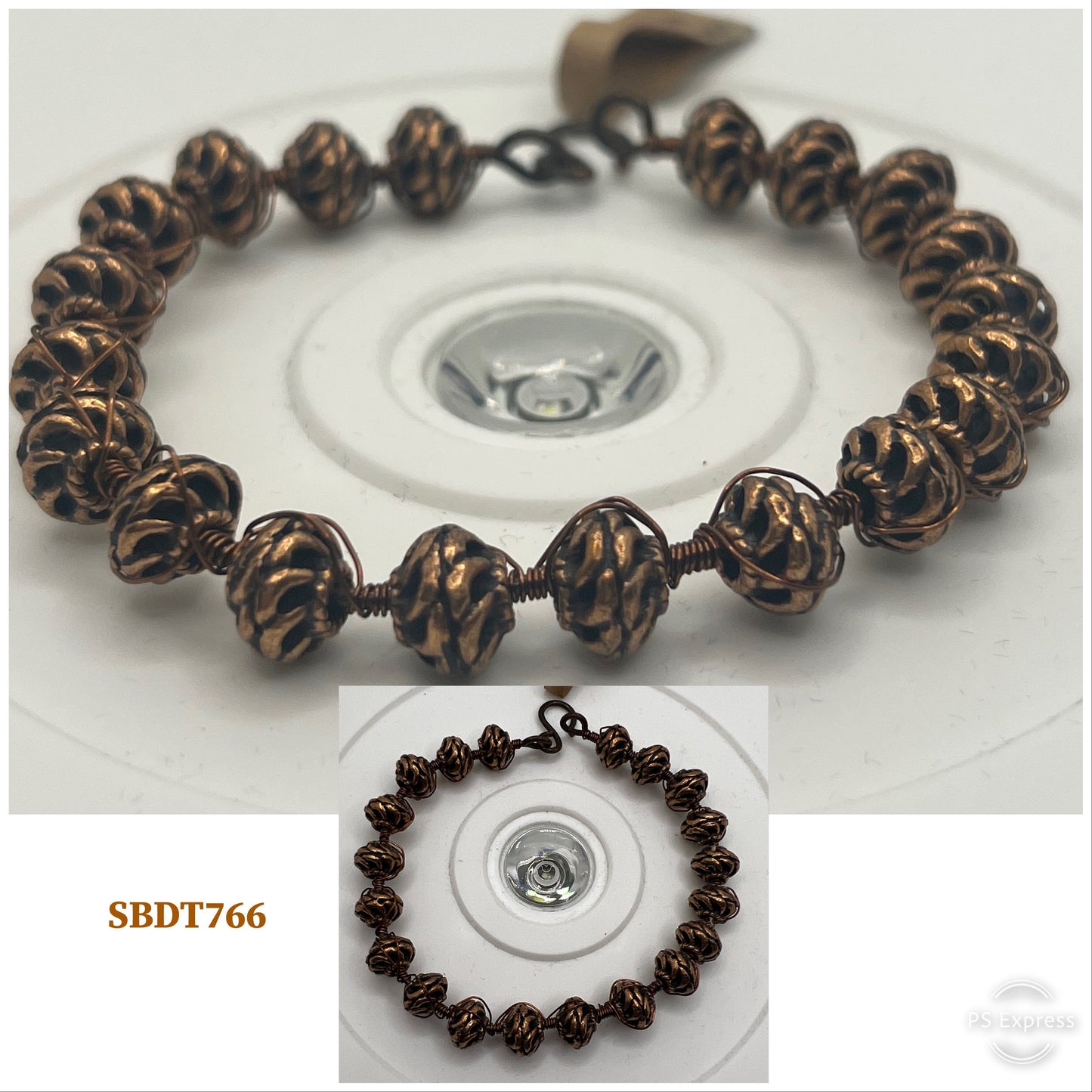 Copper Beads Bangle