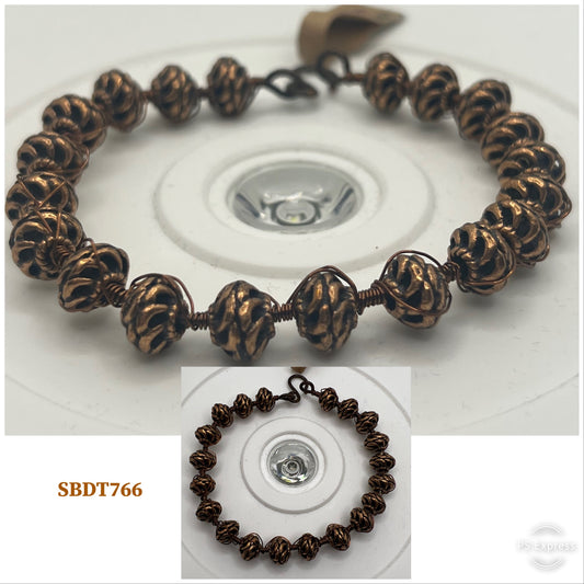 Copper Beads Bangle