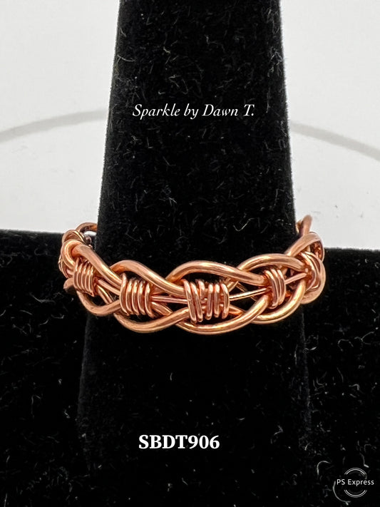 Copper Braided Ring