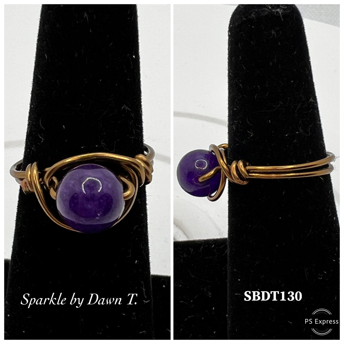 Purple and Bronze Ring