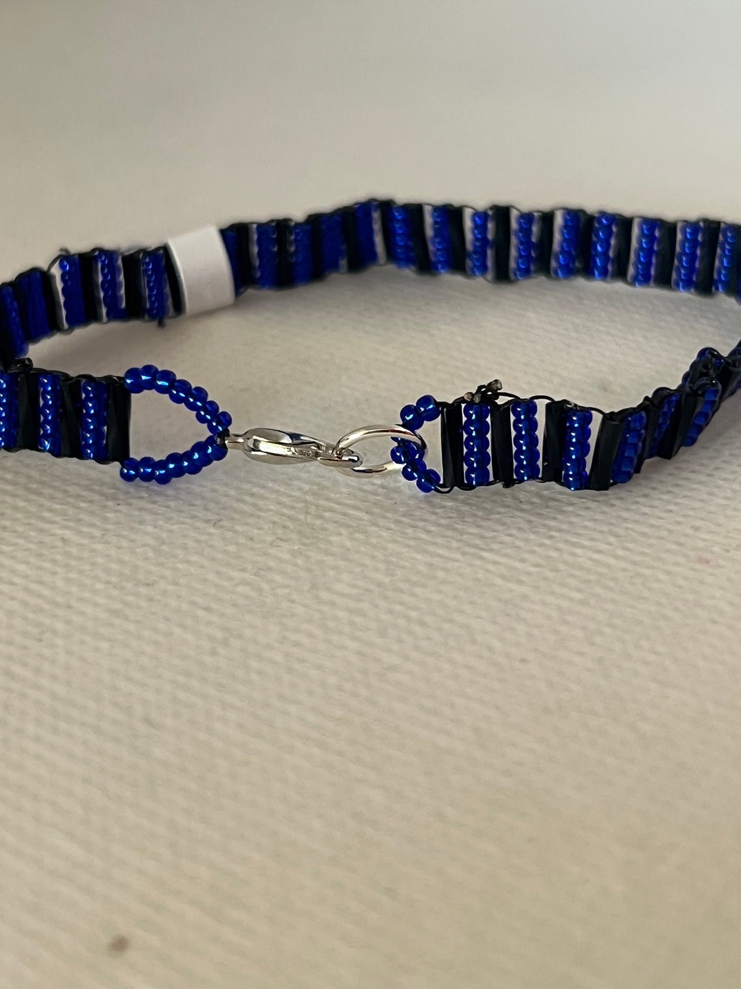 Blue and Black Ladder Bracelet