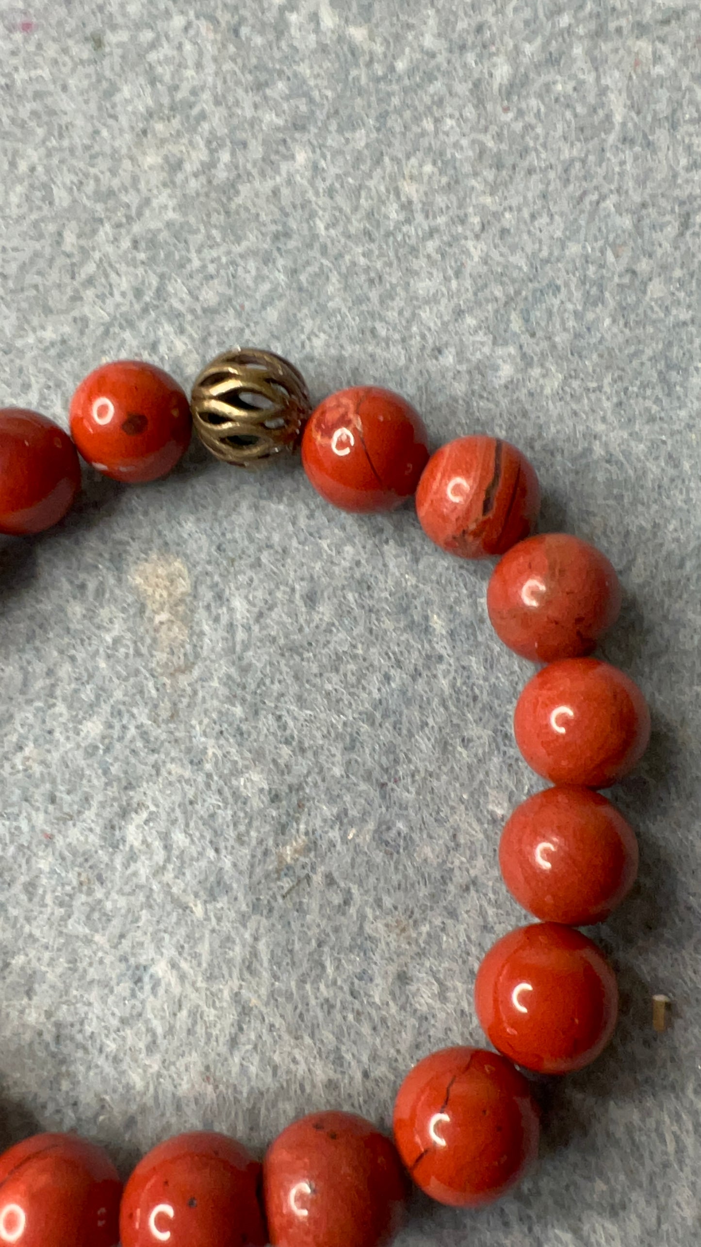 Red Jasper Stretch Bracelet