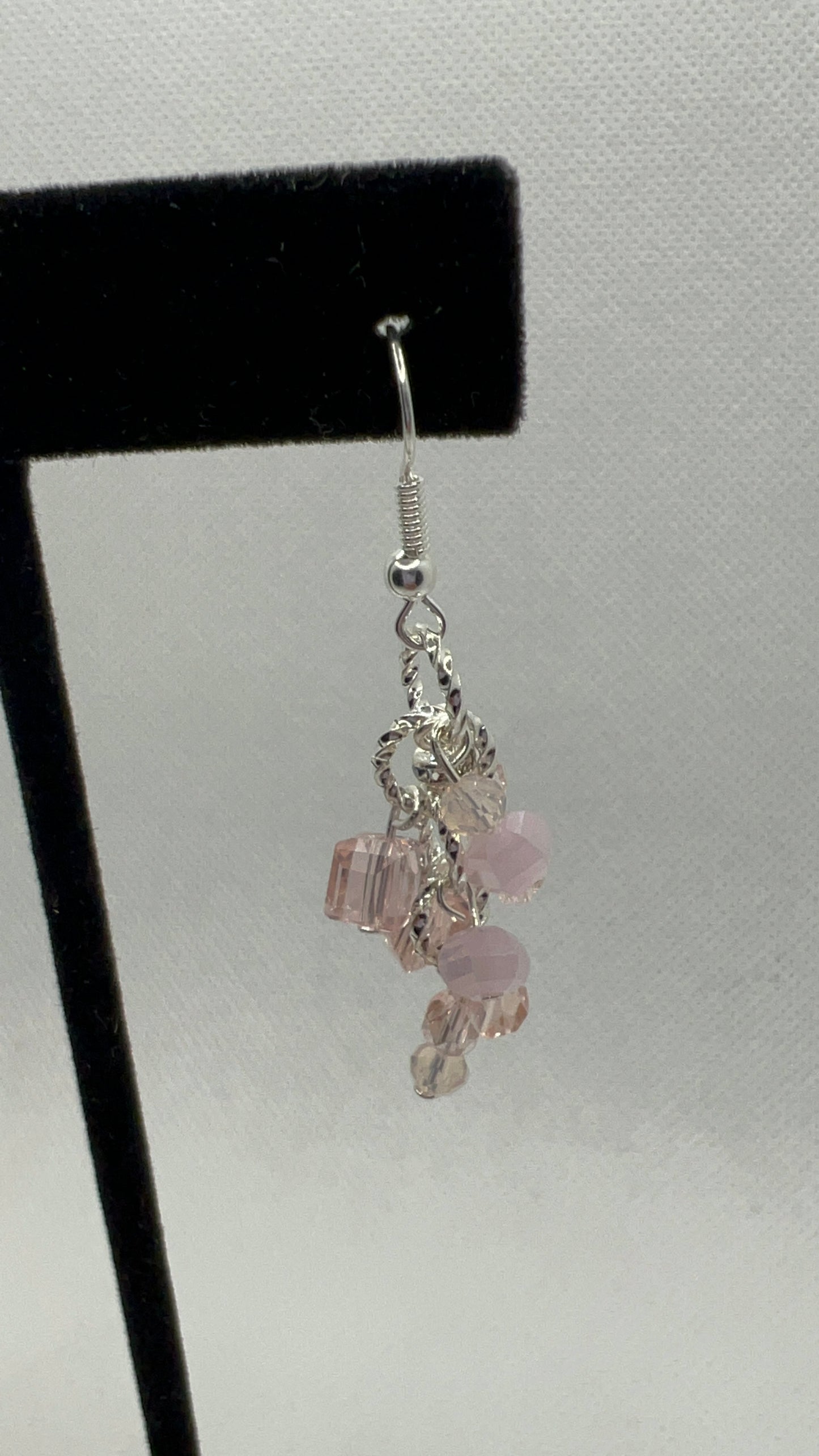 Light Pink Crystal ChaChaCha Earrings