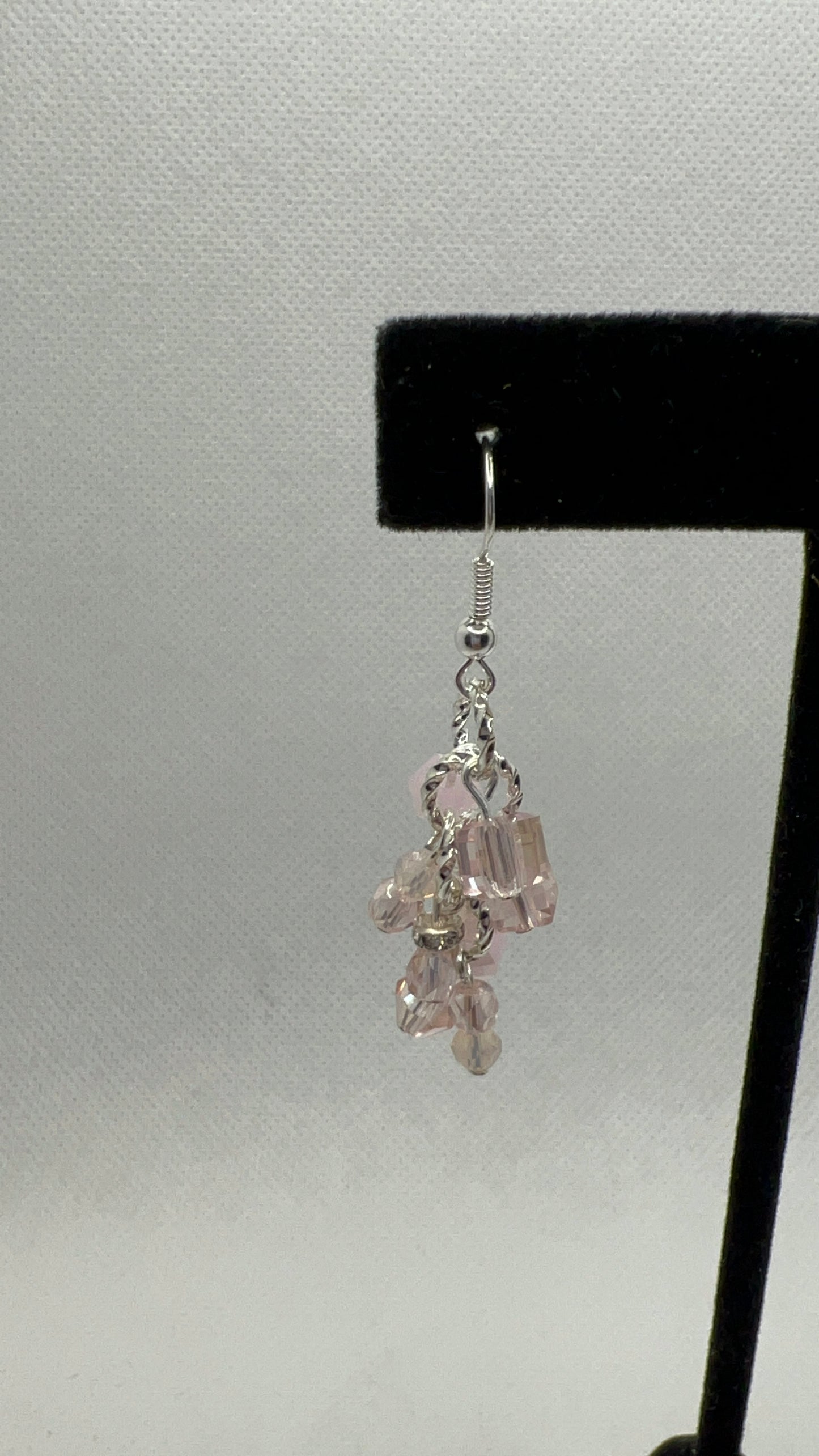 Light Pink Crystal ChaChaCha Earrings