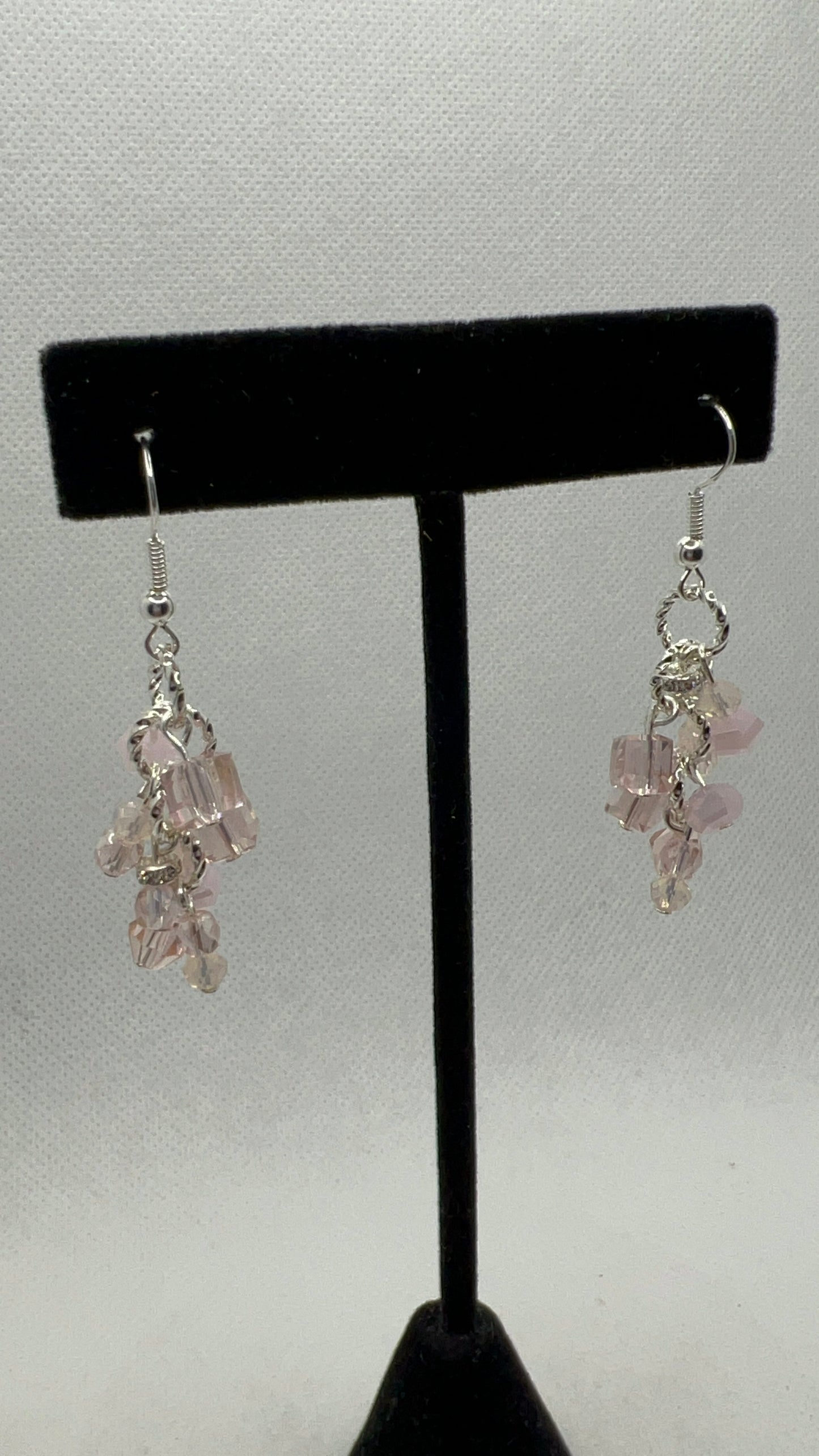 Light Pink Crystal ChaChaCha Earrings