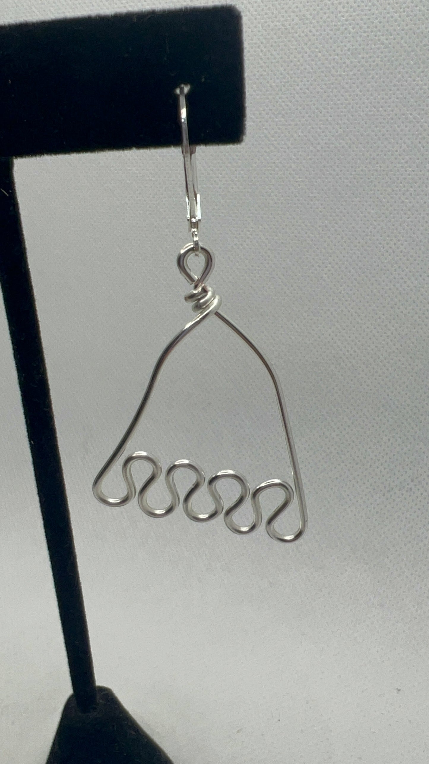 Silver EKG Earrings