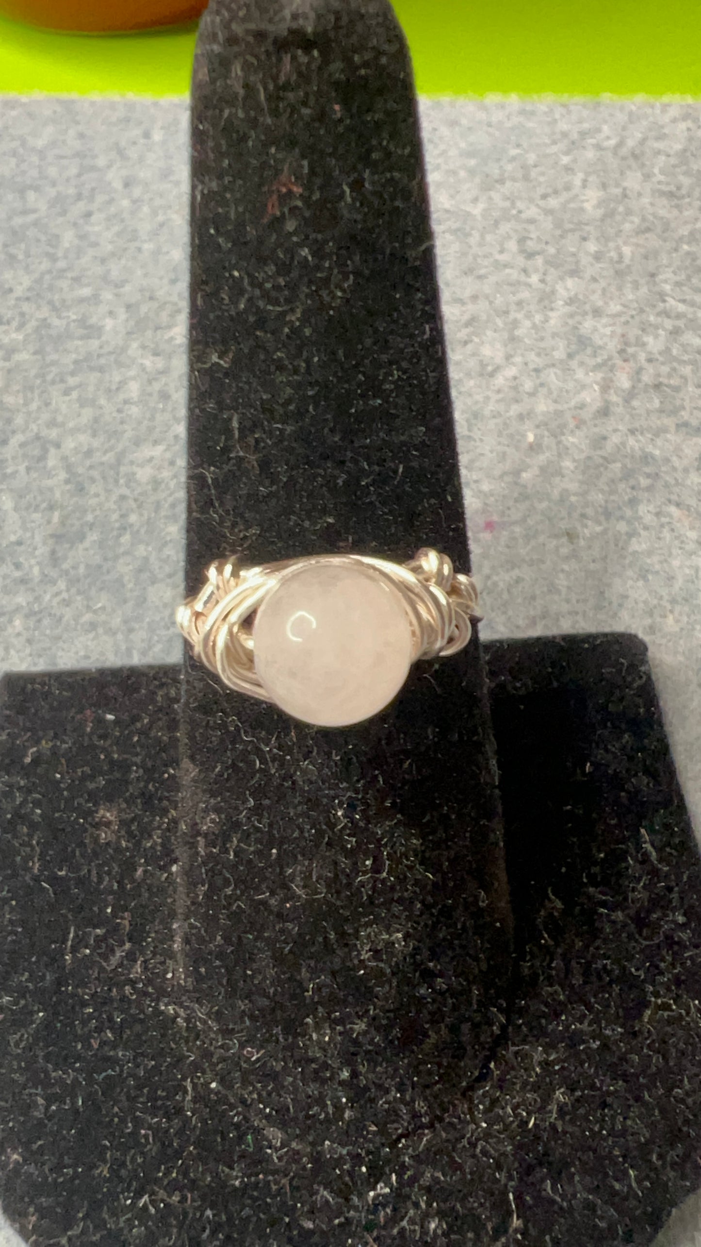 Moonstone and Silver Ring Size 7 1/2