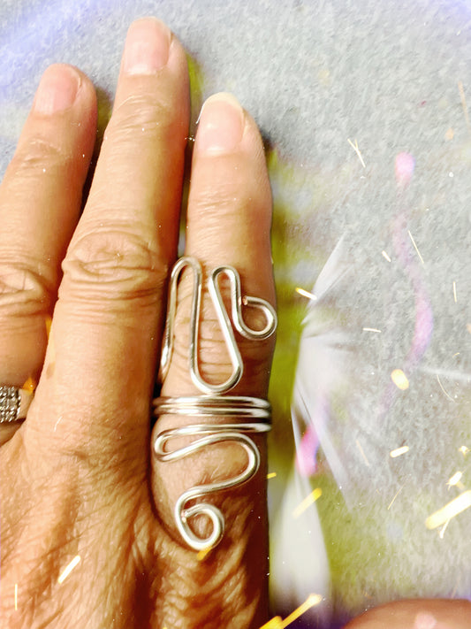 Silver Super Swirl Ring