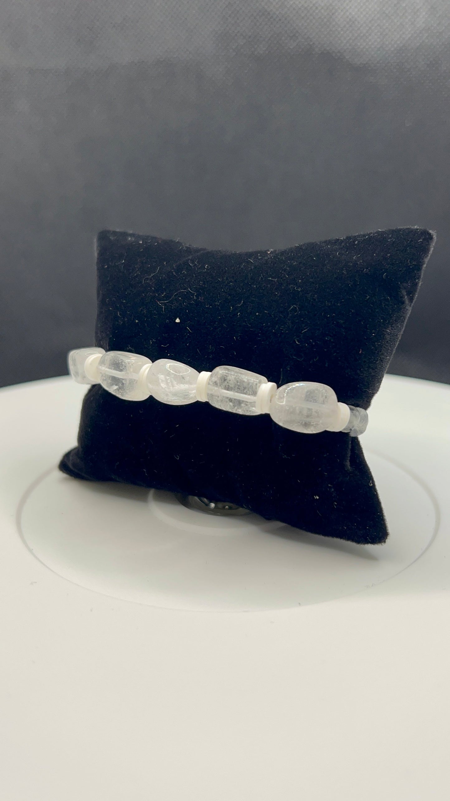 Quartz and Polymer Clay Bracelet