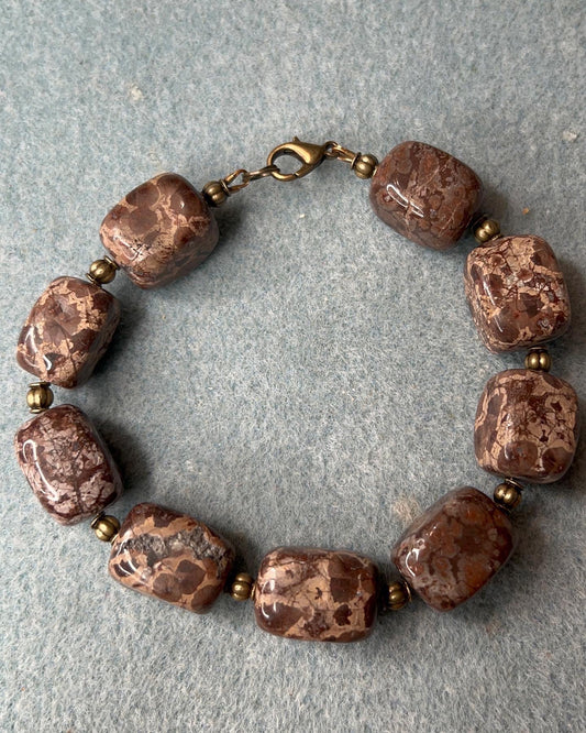 Chunky Brown Unisex Bracelet