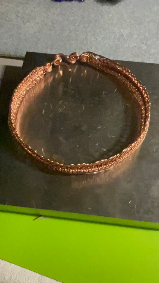 Copper Woven Unisex Bracelet