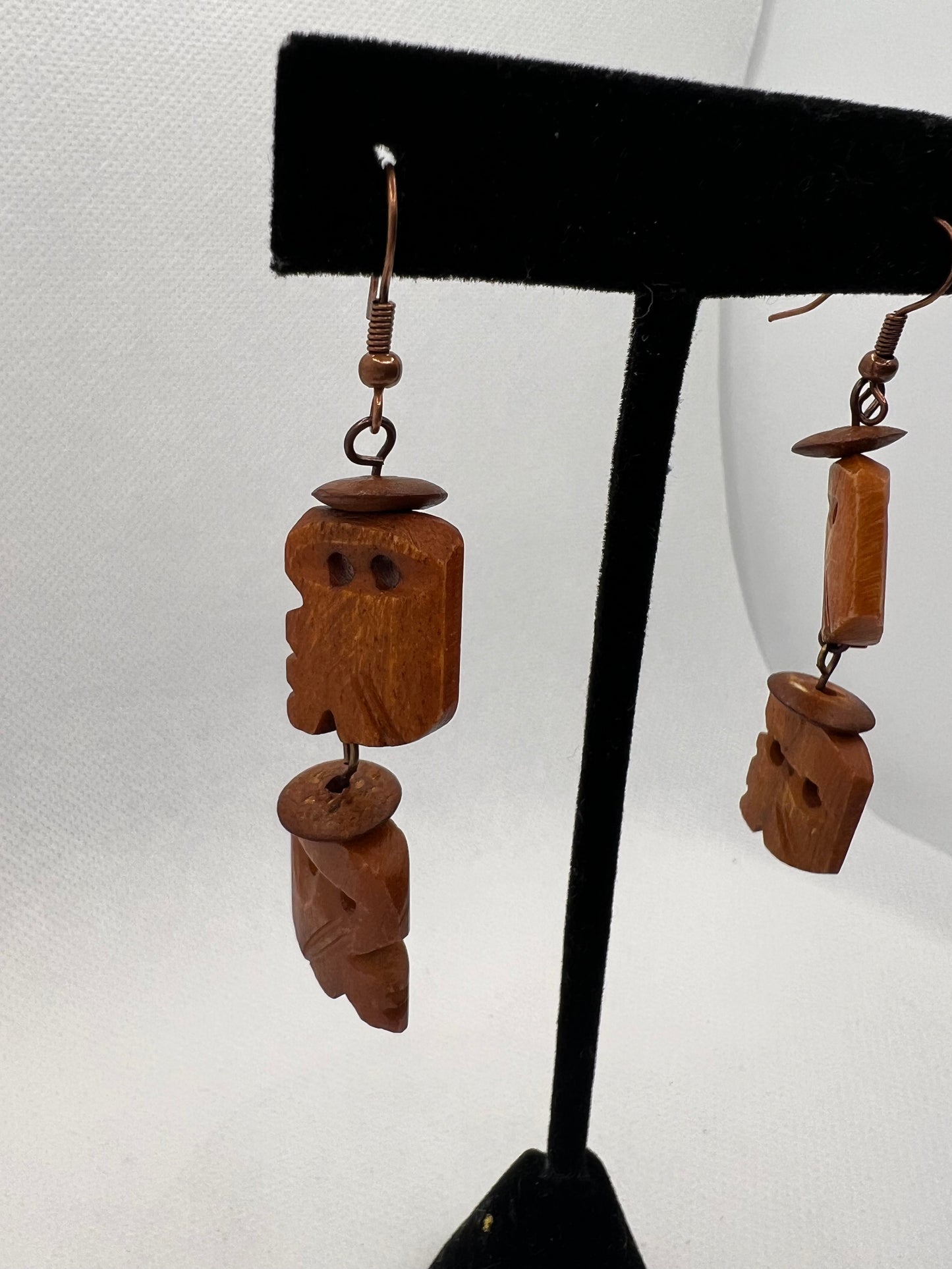 Wood Dangle Earrings