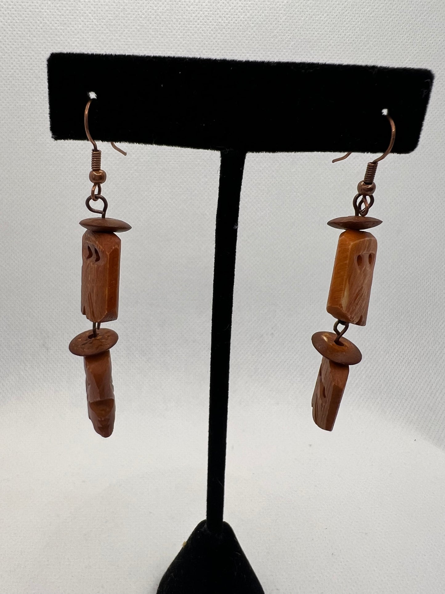 Wood Dangle Earrings