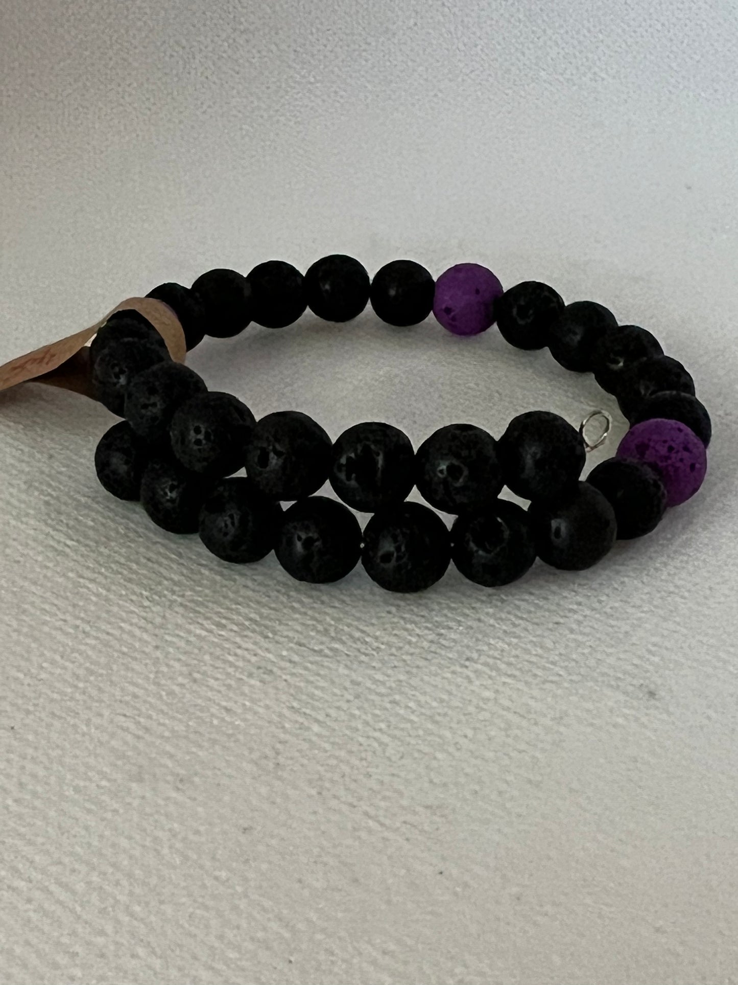 Lava Wrap Bracelet - Black and Purple