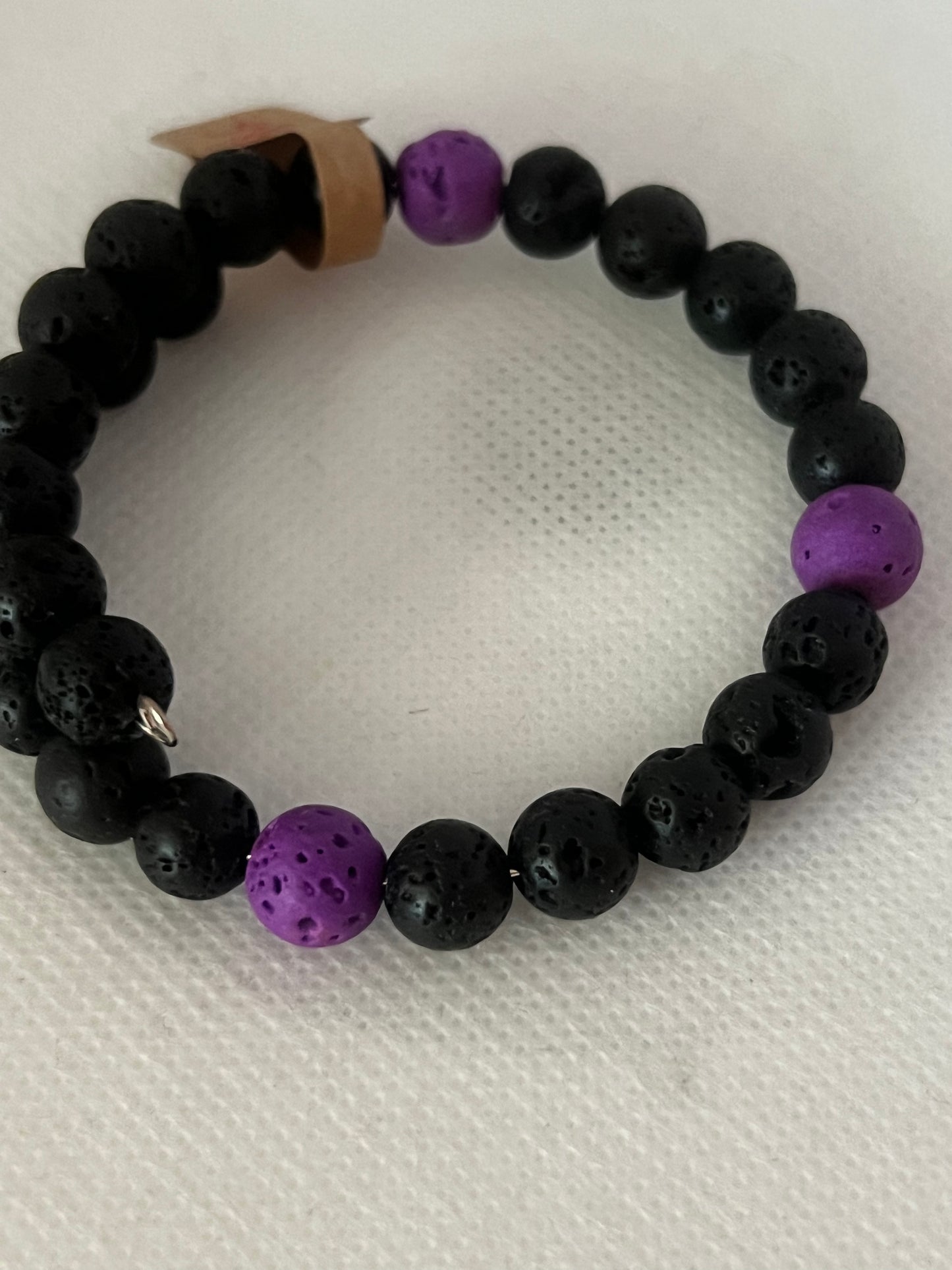 Lava Wrap Bracelet - Black and Purple