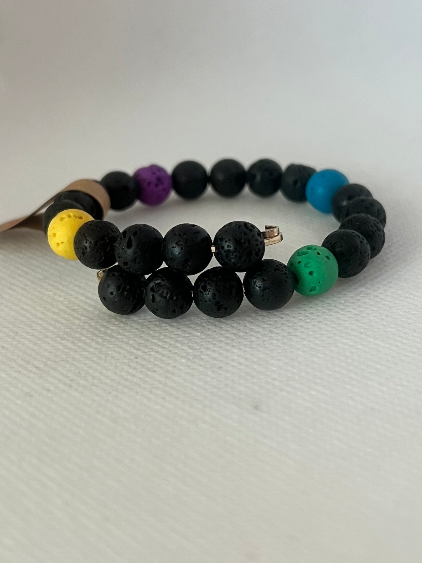 Lava Wrap Bracelet - Black, Purple, Blue, Green and Yellow